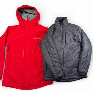 Silversea Ship to Shore 3 In 1 Parka Mens XS Jacket Thinsulate Red Hood Ski Snow